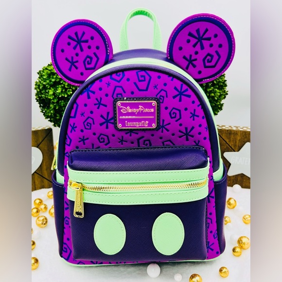 Mickey Mouse: The Main Attraction Mini Backpack by Loungefly – Mad Tea Party main image 10